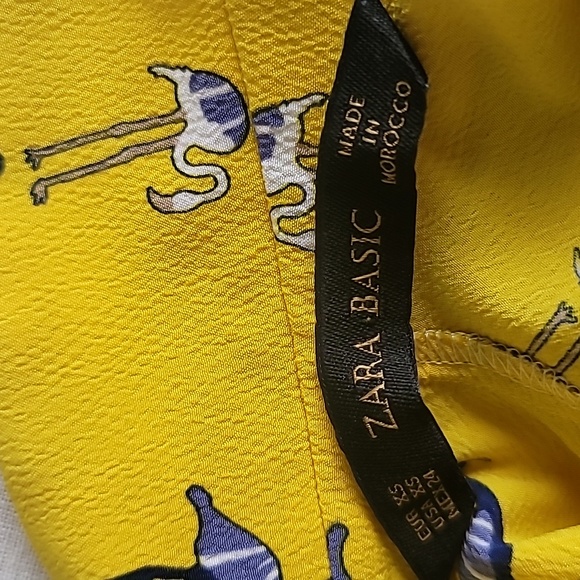 ZARA BASIC  FLAMINGO BLOUSE SIZE XS - Picture 8 of 14